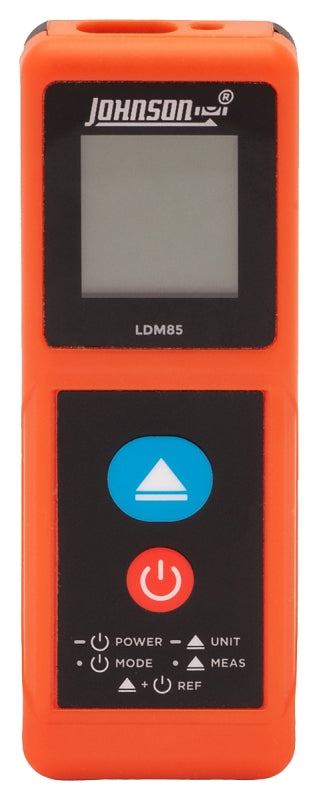 HULTAFORS Johnson LDM85 Laser Distance Meter, Functions: Area, Continuous Use, Length, Volume, 2 in to 85 ft, Backlit LCD Display