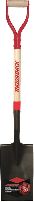 RAZOR-BACK Razor-Back 46201 Border Spade, 7 in W Blade, Steel Blade, Wood Handle, D-Grip Handle, 28 in L Handle LAWN & GARDEN RAZOR-BACK