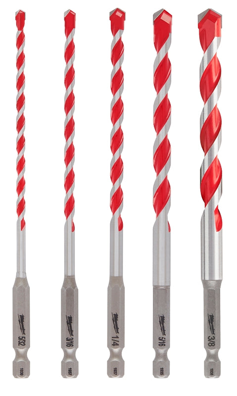 MILWAUKEE Milwaukee SHOCKWAVE 48-20-9051 Drill Bit Kit, 5-Piece, Carbide TOOLS MILWAUKEE