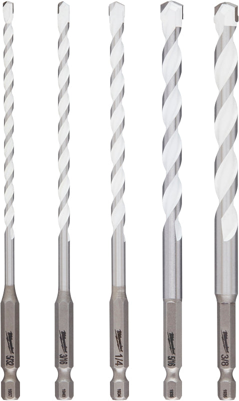 MILWAUKEE Milwaukee SHOCKWAVE Impact Duty 48-20-8898 Drill Bit Set, Multi-Material, 5-Piece, Carbide TOOLS MILWAUKEE