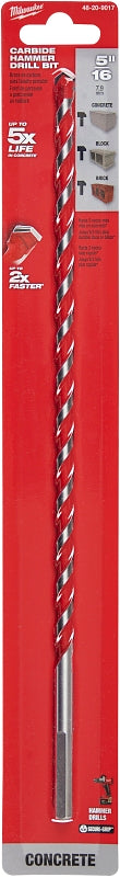 MILWAUKEE Milwaukee SHOCKWAVE Impact Duty 48-20-9017 Drill Bit, 5/16 in Dia, 12 in OAL, Wide Flute, 5/16 in Dia Shank TOOLS MILWAUKEE