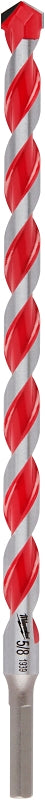 MILWAUKEE Milwaukee 48-20-9041 Drill Bit with Power Tip, 5/8 in Dia, 12 in OAL, Wide Flute, 3/8 in Dia Shank, 3-Flat Shank TOOLS MILWAUKEE