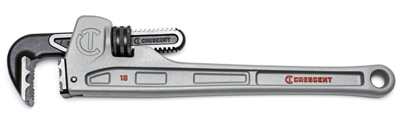 CRESCENT Crescent CAPW18 Pipe Wrench, 0 to 2-7/8 in Jaw, 18 in L, Aluminum, Powder-Coated