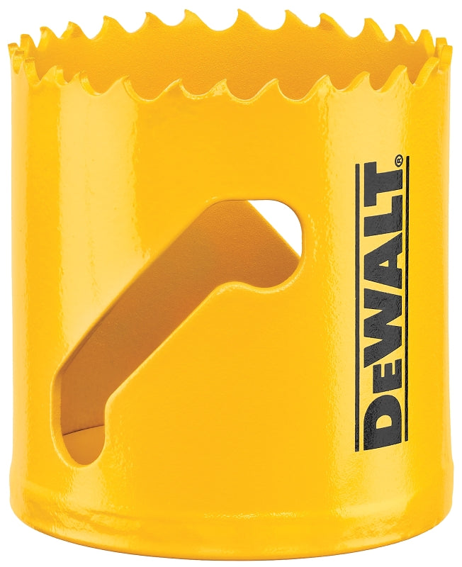 DEWALT DEWALT DAH180034 Hole Saw, 2-1/8 in Dia, 1-3/4 in D Cutting, 5/8-18 Arbor, 4/5 TPI, HSS Cutting Edge