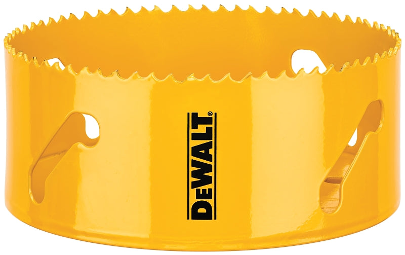 DEWALT DEWALT DAH180076 Hole Saw, 4-3/4 in Dia, 1-3/4 in D Cutting, 5/8-18 Arbor, 4/5 TPI, HSS Cutting Edge