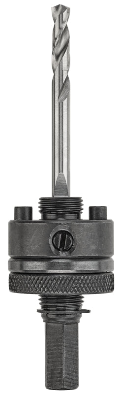 DEWALT DEWALT DAH9124PBM Hole Saw Arbor, 5/8-18 Thread, Hex Shank, 1/2 in Shank