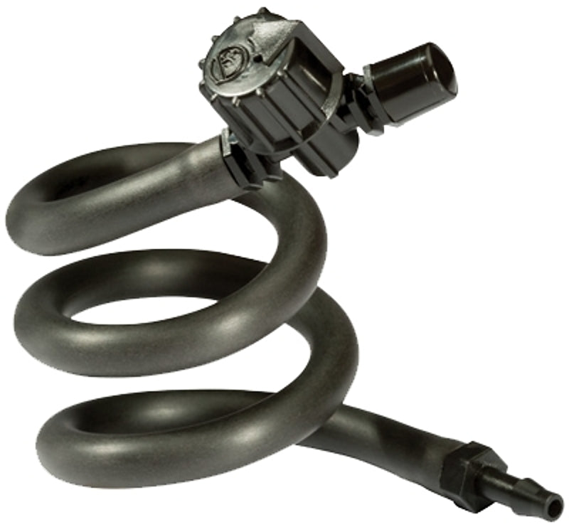 RAINBIRD Rain Bird MISTUB-1S Mister Spray, 1/4 in Connection, Full-Circle, Mist, 0 to 6 gph, Plastic, Black LAWN & GARDEN RAINBIRD