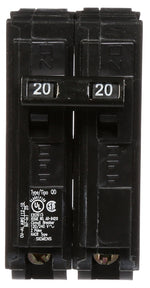 SIEMENS Siemens D220 Circuit Breaker, Low Voltage, QD, 20 A, 2 -Pole, 120/240 VAC, Plug Mounting