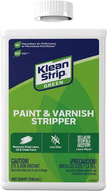 KLEAN STRIP Klean Strip Green QKGS75023 Paint and Varnish Stripper, Liquid, Mild, White, 1 qt PAINT KLEAN STRIP