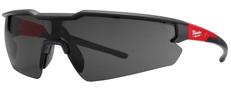 MILWAUKEE Milwaukee 48-73-2054 3-Piece Blister Magnifying Safety Glasses, Tinted Lens, Black/Red Frame, Anti-Scratch Lens, 3/PK