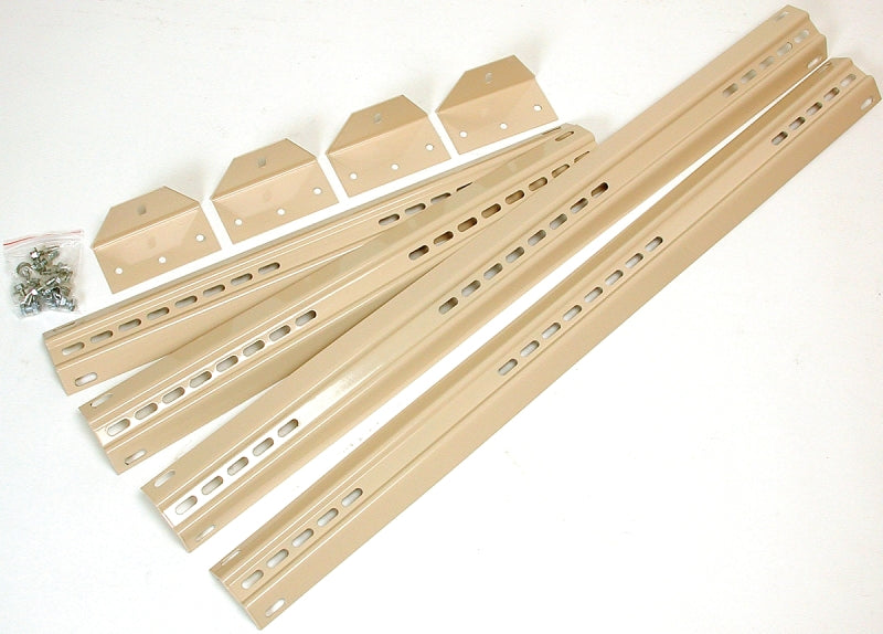 DIAL Dial 7805 Cooler Leg Kit, Round Corner, Sheet Metal, Almond/Gray/Standard Tan, Galvanized