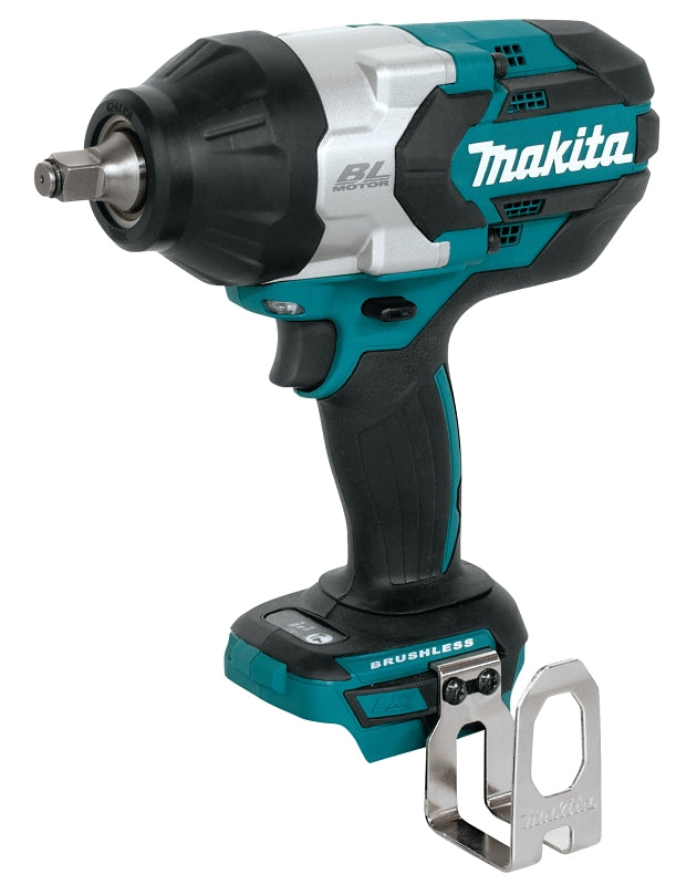 MAKITA Makita XWT08Z Impact Wrench, Tool Only, 18 V, 5 Ah, 1/2 in Drive, Square Drive, 0 to 2200 ipm TOOLS MAKITA