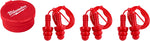 MILWAUKEE Milwaukee 48-73-3151 Reusable Ear Plugs, 26 dB NRR, Silicone Ear Plug, Red Ear Plug