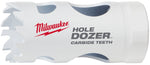 MILWAUKEE Milwaukee Hole Dozer 49-56-0707 Hole Saw, 1 in Dia, 1.7 in D Cutting, 3/8 in Arbor, 4 TPI, Carbide Cutting Edge TOOLS MILWAUKEE