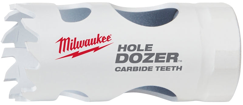 MILWAUKEE Milwaukee Hole Dozer 49-56-0707 Hole Saw, 1 in Dia, 1.7 in D Cutting, 1/2 in Arbor, 3 TPI, Carbide Cutting Edge TOOLS MILWAUKEE