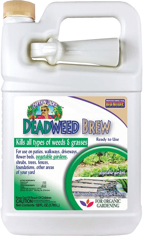 BONIDE Bonide Captain Jack's 2603 Ready-to-Use Deadweed Brew, Liquid, Clear/Yellow, 1 gal LAWN & GARDEN BONIDE