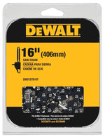DEWALT DEWALT DWO1DT616T Chainsaw Chain, 16 in L Bar, 0.043 in, 3/8 in TPI/Pitch