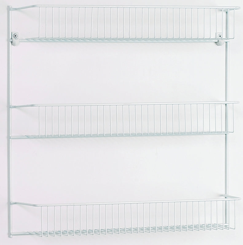 CLOSETMAID ClosetMaid 8022 Series Wall Rack, 5 in L x 18-3/4 in W x 18-1/2 in H Dimensions, Steel, White