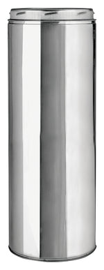 SELKIRK Selkirk 206012 Chimney Pipe, 6 in ID, 8 in OD, 12 in L, Stainless Steel