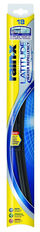 RAIN-X Rain-X Latitude 5079275-2/5079275 Winter Wiper Blade, 18 in, Curved Blade, Rubber AUTOMOTIVE RAIN-X