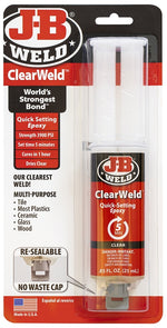 J-B WELD J-B Weld 50112 Epoxy Adhesive, Clear, Liquid, 25 mL Syringe PAINT J-B WELD