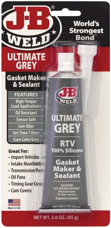 J-B WELD J-B Weld 32327 Gasket Maker and Sealant, Dark Gray, 3 oz, Gel