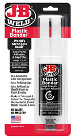J-B WELD J-B Weld PLASTICBONDER 50139 Epoxy Adhesive, Black, Liquid, 0.85 oz, Syringe PAINT J-B WELD