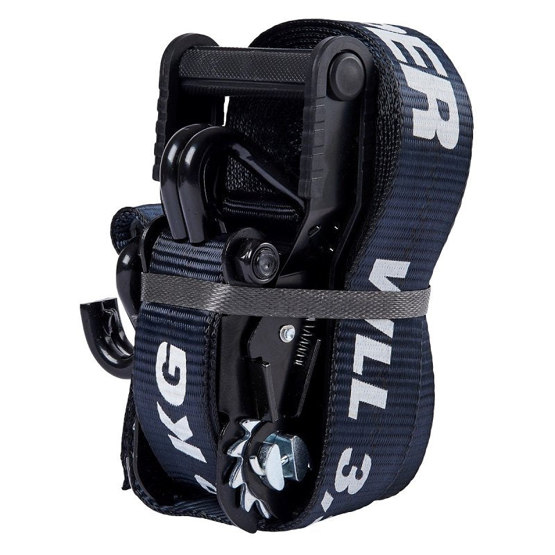 KEEPER Keeper 85458 Tie-Down, 2 in W, 27 ft L, Black, 3333 lb Working Load, J-Hook End