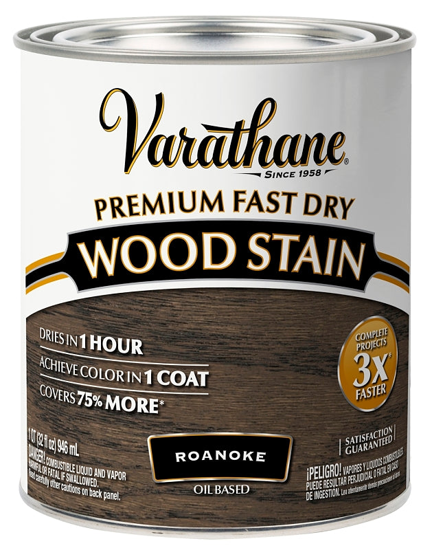 VARATHANE Varathane 370721 Premium Fast Dry Stain, Roanoke, Liquid, 1 qt PAINT VARATHANE