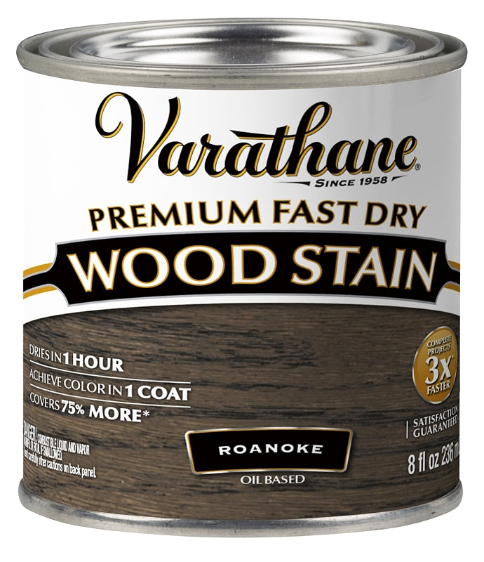 VARATHANE Varathane 370872 Premium Fast Dry Stain, Roanoke, Liquid, 0.5 pt PAINT VARATHANE