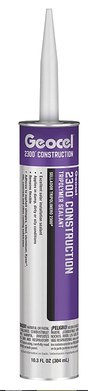 GEOCEL Geocel GC66101 Sealant, White, 4 days Curing, 40 to 140 deg F, 10.3 fl-oz Cartridge PAINT GEOCEL