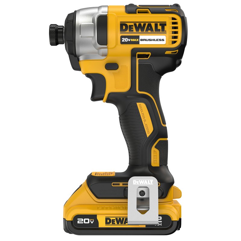 DEWALT DEWALT DCF787D1 Impact Driver Kit, Battery Included, 20 V, 1/4 in Drive, Hex Drive, 3200 ipm