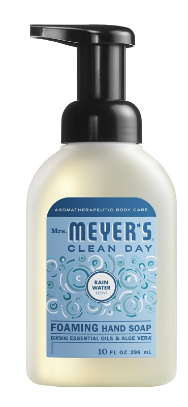 MRS. MEYERS Mrs. Meyer's 12102 Hand Soap, Foam, Rain Water, 10 fl-oz Bottle