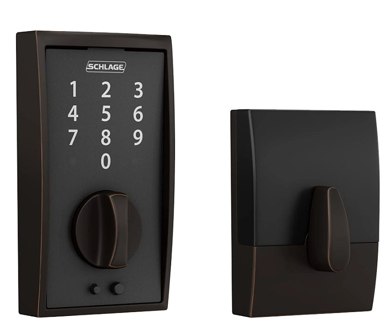 SCHLAGE LOCK Schlage BE Series BE375 CEN 622 Electronic Deadbolt, 19 Number of User Codes, Matte, Residential, AAA Grade HARDWARE & FARM SUPPLIES SCHLAGE LOCK
