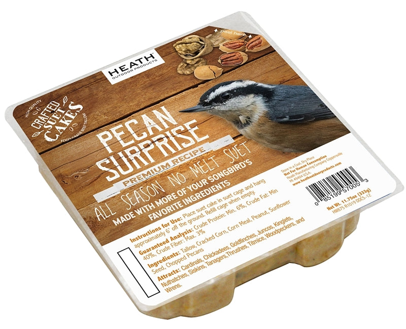 HEATH Heath DDC5-12 Crafted Suet Cake, Pecan Sunrise, 11.75 oz HARDWARE & FARM SUPPLIES HEATH