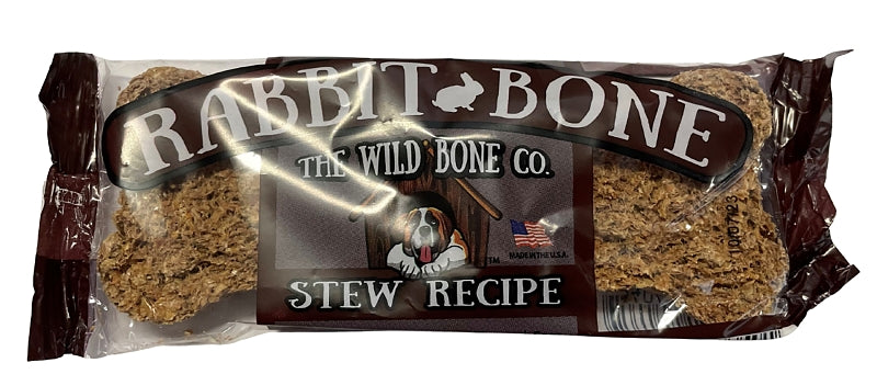THE WILD BONE CO The Wild Bone Co 1812 Stew Dog Biscuit, Jerky, Rabbit, 1 oz