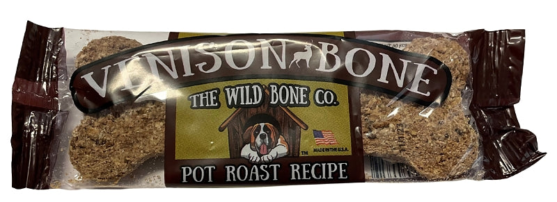 THE WILD BONE CO The Wild Bone Co 1842 Pot Roast Dog Biscuit, Venison, 1 oz