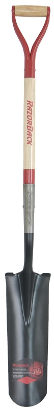 RAZOR-BACK Razor-Back 2597400 Drain Spade, 5-3/4 in W Blade, Steel Blade, Wood Handle, D-Shaped Handle, 30 in L Handle LAWN & GARDEN RAZOR-BACK