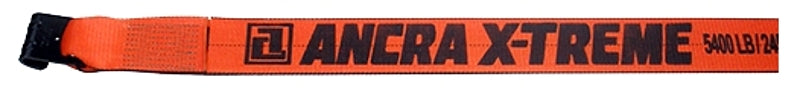 ANCRA Ancra 43795-90-30 Winch Strap with Flat Hook, 4 in W, 30 ft L, 5400 lb Working Load, Polyester, Orange AUTOMOTIVE ANCRA