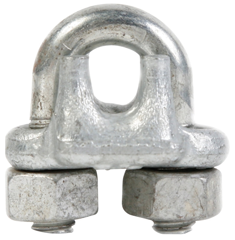 BARON Baron 260-3/16 Wire Rope Clip, 3/16 in Dia Wire Rope, Iron/Steel, Galvanized
