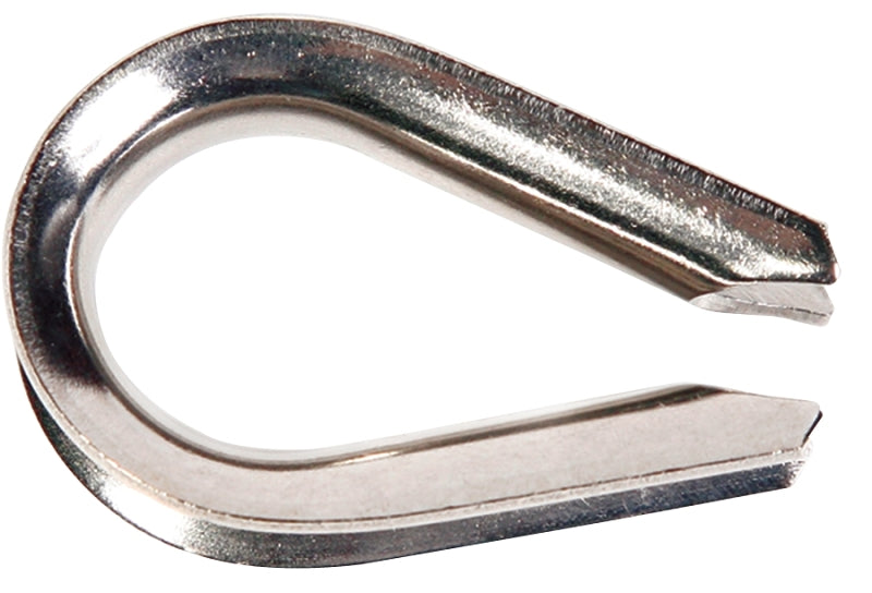 BARON Baron 264EG-3/16 Wire Rope Thimble, 3/16 in Dia Cable, Steel, Electro-Galvanized