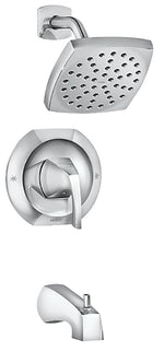 MOEN Moen Lindor Posi-Temp Series 82504 Tub and Shower Faucet, 1-Function Showerhead, 1.75 gpm Showerhead, 1-Spray Setting