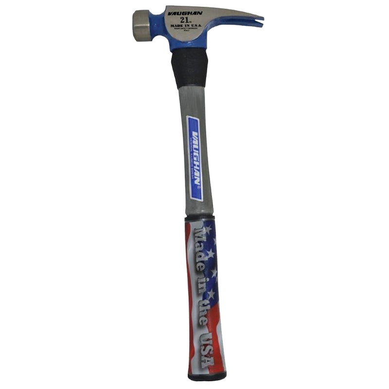 MARSHALLTOWN Vaughan California Framer Series CF21FG Rip Hammer, 21 oz Head, Milled Head, Steel Head, 16 in OAL