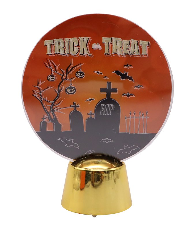 SANTAS FOREST Santas Forest 99932 LED Luminous Acrylic Plate, Orange, B/O, 4.5 in APPLIANCES & ELECTRONICS SANTAS FOREST