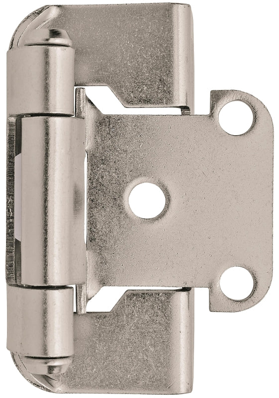 AMEROCK Amerock BPR7550G10 Hinge, 1/2 in Overlay, Satin Nickel