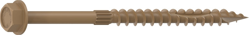 CAMO Camo 0364200 Structural Screw, 1/4 in Thread, 4 in L, Hex Head, Hex Drive, Sharp Point, PROTECH Ultra 4 Coated, 10 HARDWARE & FARM SUPPLIES CAMO