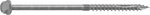 CAMO Camo 0368240 Structural Screw, 1/4 in Thread, 6 in L, Hex Head, Hex Drive, Sharp Point, Hot-Dipped Galvanized, 10 HARDWARE & FARM SUPPLIES CAMO