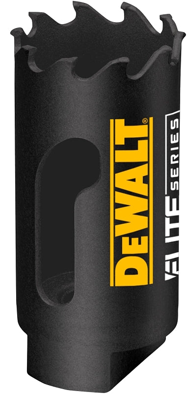 DEWALT DEWALT ELITE Series DAH3118 Hole Saw, 1-1/8 in Dia, 1-3/4 in D Cutting, 1/2 in Arbor, 3 TPI, Carbide Cutting Edge TOOLS DEWALT