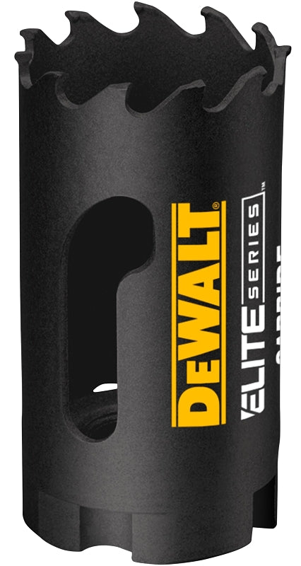 DEWALT DEWALT ELITE Series DAH3138 Hole Saw, 1-3/8 in Dia, 1-3/4 in D Cutting, 1/2 in Arbor, 3 TPI, Carbide Cutting Edge TOOLS DEWALT