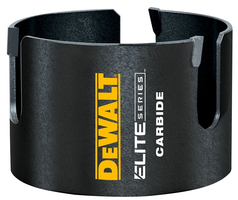 DEWALT DEWALT ELITE Series DAH44 Hole Saw, 4 in Dia, 2-7/16 in D Cutting, 5/8 in Arbor, Carbide Cutting Edge